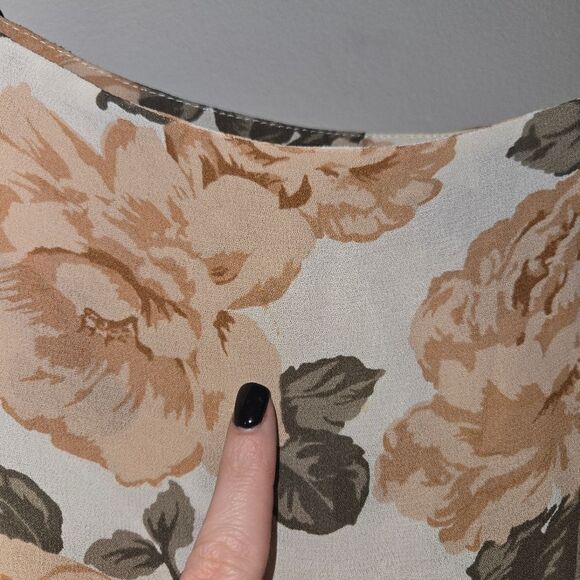 Reformation Dixie Floral Mini Dress in Cream Avery Print Small - Picture 7 of 13